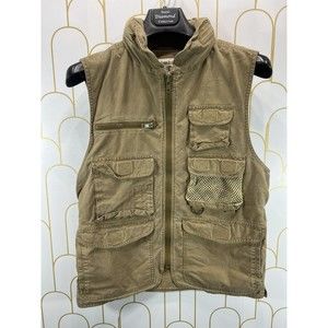 COPY - Vintage Banana Republic Cotton Brown Fishing Utility Vest Mens Small